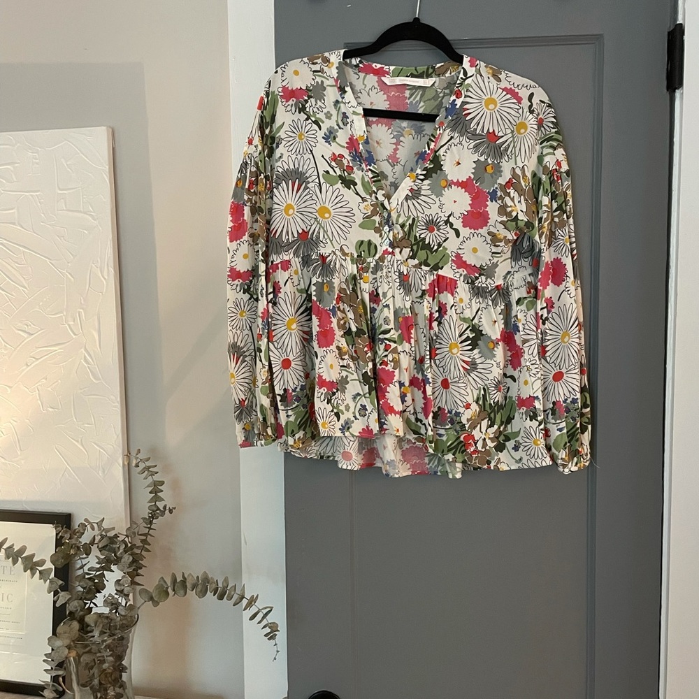 Zara Floral Blouse